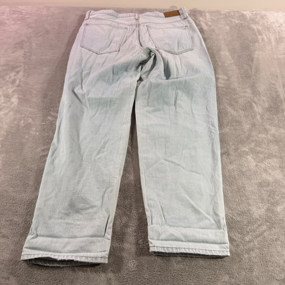 Madewell The Slouchy Boyjean Women 30 Light Wash Distressed Straight Leg Jeans - Picture 7 of 11